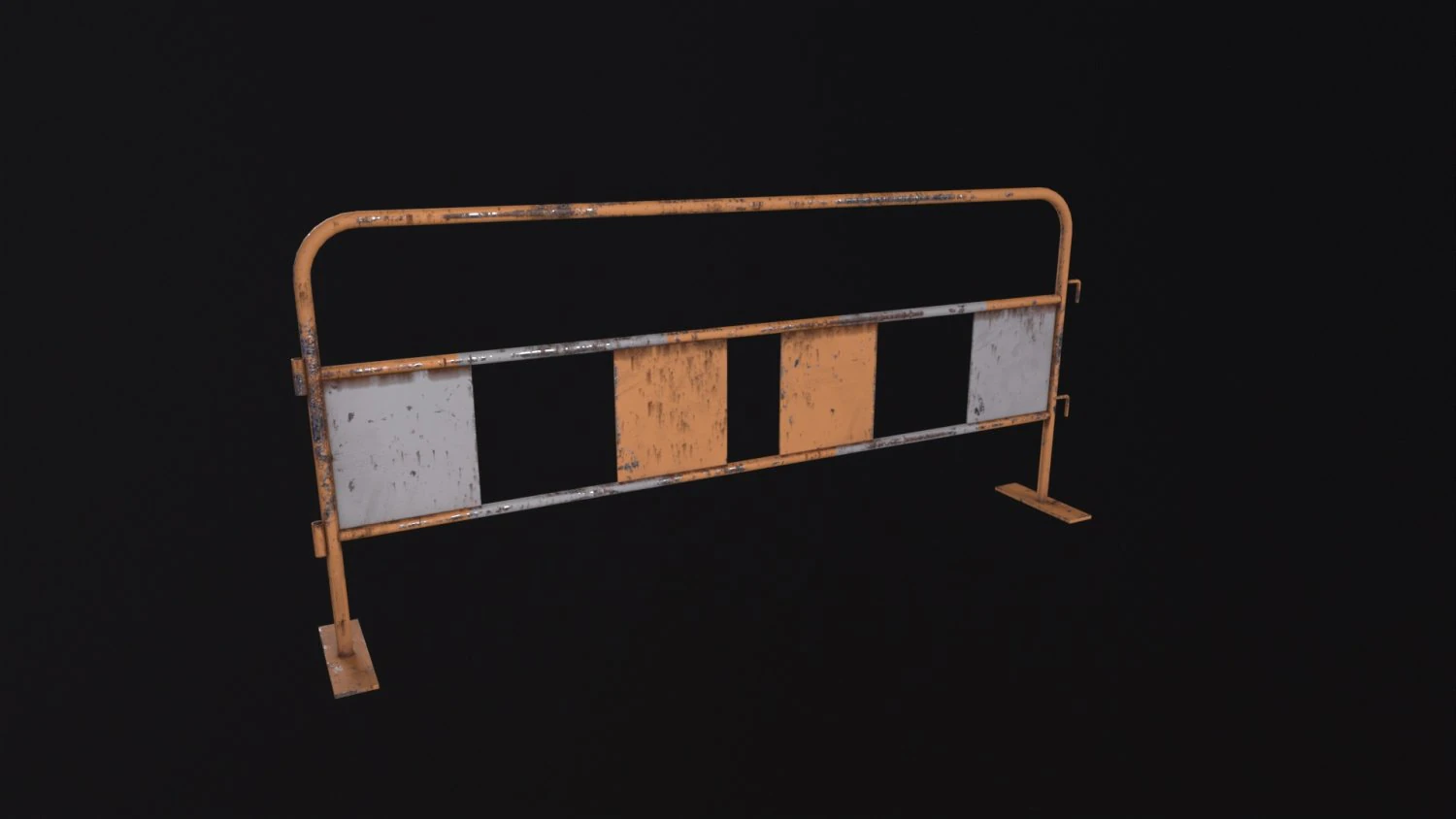 Crowd Barrier 3D Model .c4d .max .obj .3ds .fbx .stl .blend 