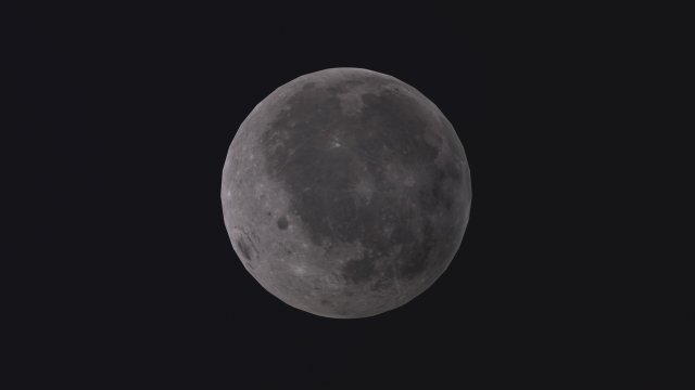 Moon 3D 模型 .c4d .max .obj .3ds .fbx .stl .blend 