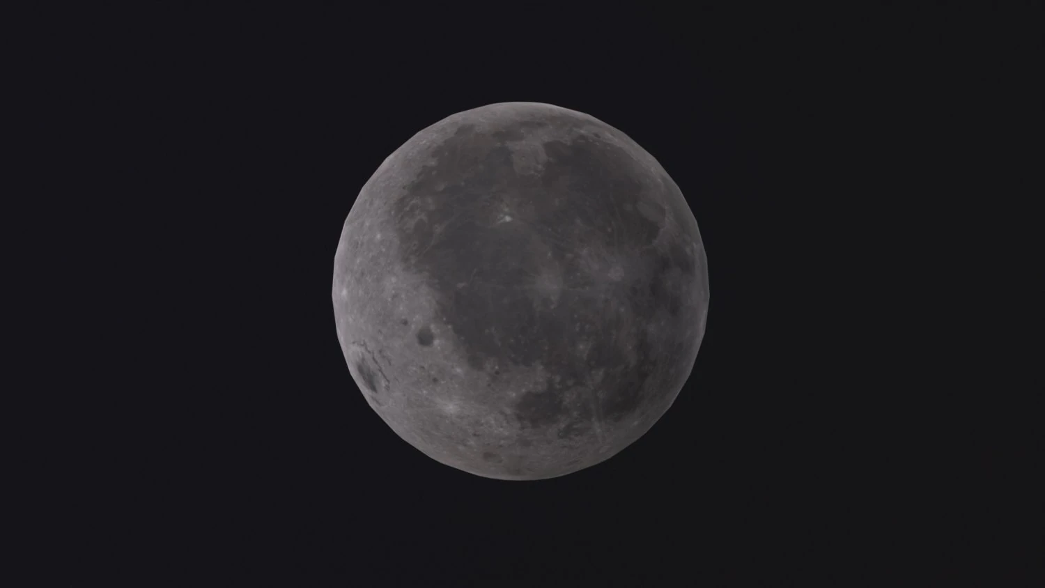 Moon 3D Model .c4d .max .obj .3ds .fbx .stl .blend 