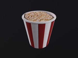 Popcorn Box 3D Model