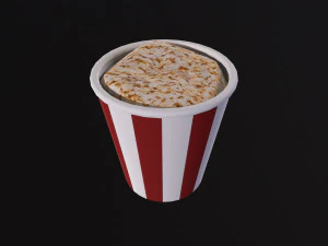 Popcorn Box 3D Model