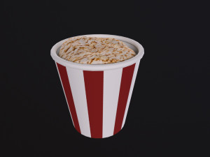Popcorn Box 3D मॉडल