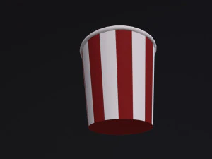 Popcorn Box 3D Model