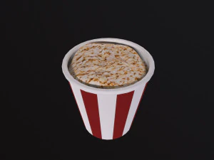 Popcorn Box 3D Model