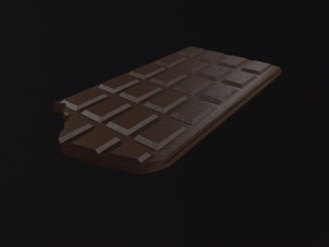 Bitten Chocolate Bar Modelo 3D