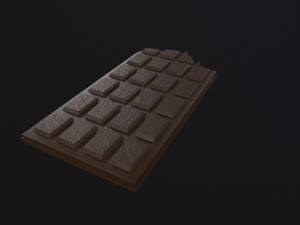 Bitten Chocolate Bar Modelo 3D
