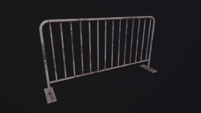 Crowd Barrier Modelo 3D .c4d .max .obj .3ds .fbx .stl .blend 