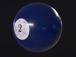 Pool Ball 2 3D Model