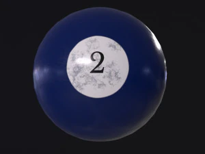 Pool Ball 2 3D Model