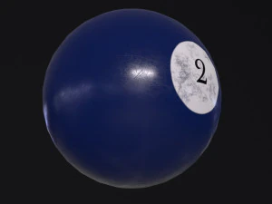 Pool Ball 2 3D Model