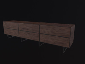 Bellagio TV Dresser 3D Model