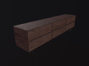 Bellagio TV Dresser 3D Model