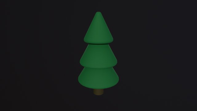 Cartoon Tree Modello 3D .c4d .max .obj .3ds .fbx .stl .blend 