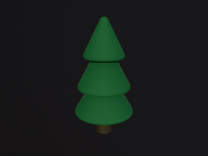 Cartoon Tree 3D Model