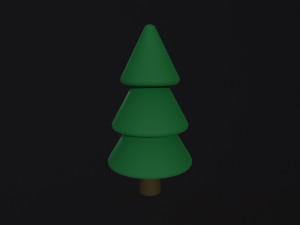 Cartoon Tree Modello 3D