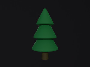 Cartoon Tree Modello 3D