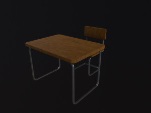School Desk Modelo 3D