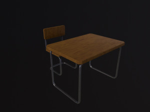 School Desk Modelo 3D
