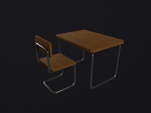 School Desk Modelo 3D