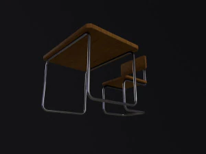 Banco di scuola Modello 3D