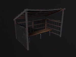 Fermata dell'autobus Modello 3D