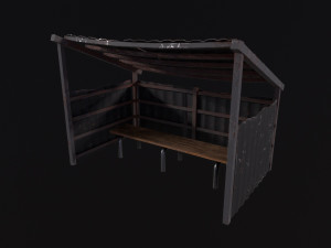 Bus stop 3D 模型