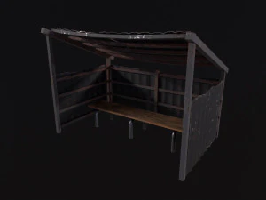Bus stop 3D Model