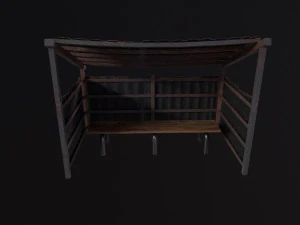 Bus stop 3D Model