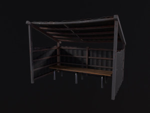 Bus stop 3D 模型