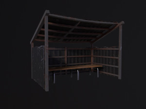 Bus stop 3D 模型