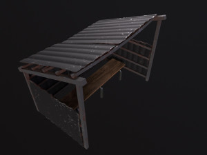 Bus stop 3D 模型