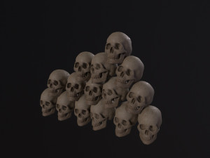 Skull Piles 3D Модель