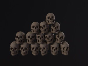 Skull Piles 3D Модель
