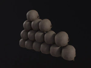 Skull Piles 3D Model