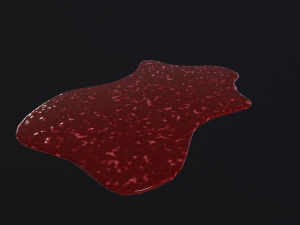 Blood Splatter 3D Model