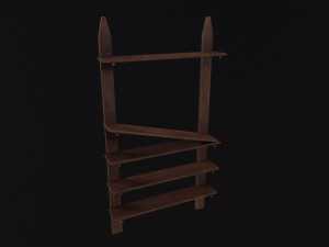 Pottery Shelf 3D Model