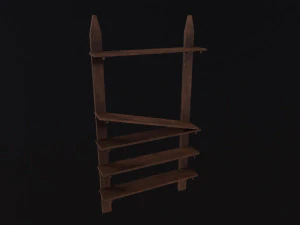 Rak Tembikar Model 3D