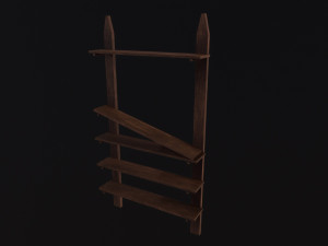 Pottery Shelf 3D Model