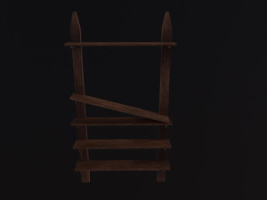 Pottery Shelf 3D Model