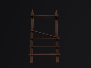 Pottery Shelf 3D Model