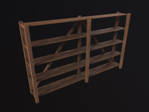 Pottery Shelf Long Modelo 3D