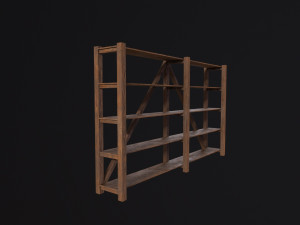 Pottery Shelf Long Modelo 3D