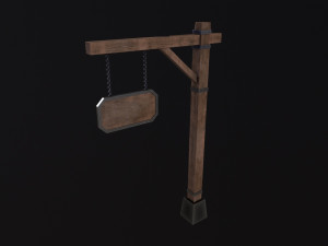 Medieval sign 3D Model