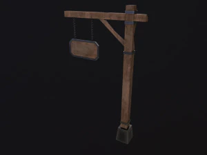 Medieval sign 3D Model