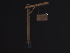 Medieval sign 3D Model