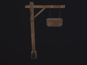 Medieval sign 3D Model