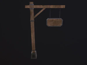 Medieval sign 3D Model