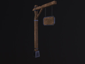 Medieval sign 3D Model