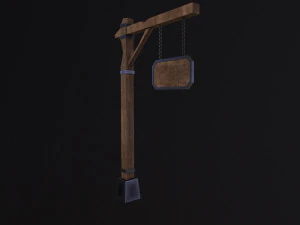 Medieval sign 3D Model