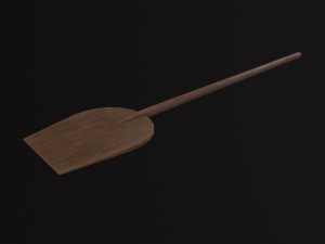 Medieval Bread Paddle 3D Model